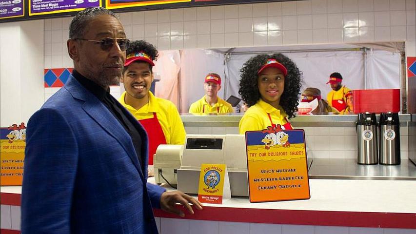 Large industrial warehouse interior — Los Pollos Hermanos distribution